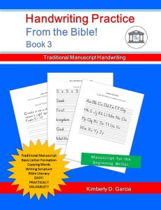 Handwriting Practice From the Bible! Book 3 Front cover only