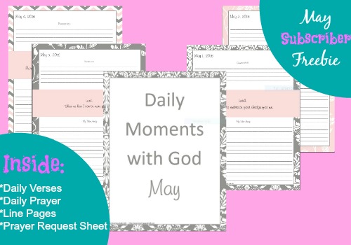 Daily Moments With God- May