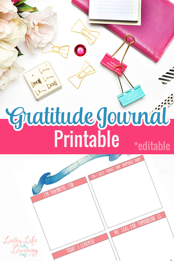 Gratitude Journal Printable