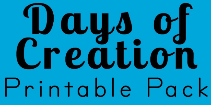 Days of Creation Printable Pack